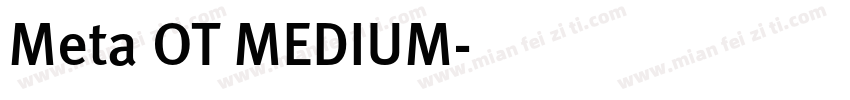 Meta OT MEDIUM字体转换